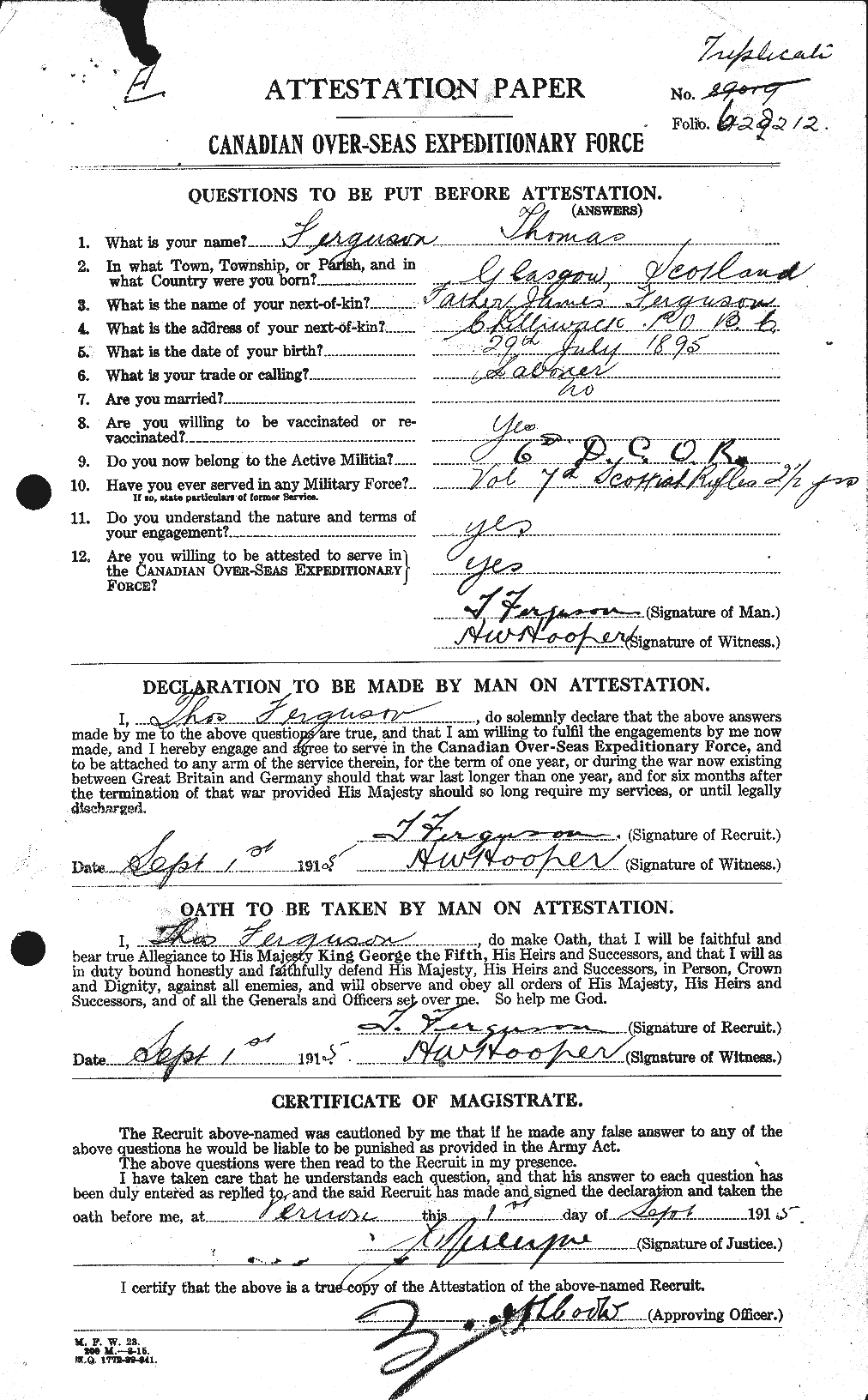 Personnel Records of the First World War - CEF 321676a