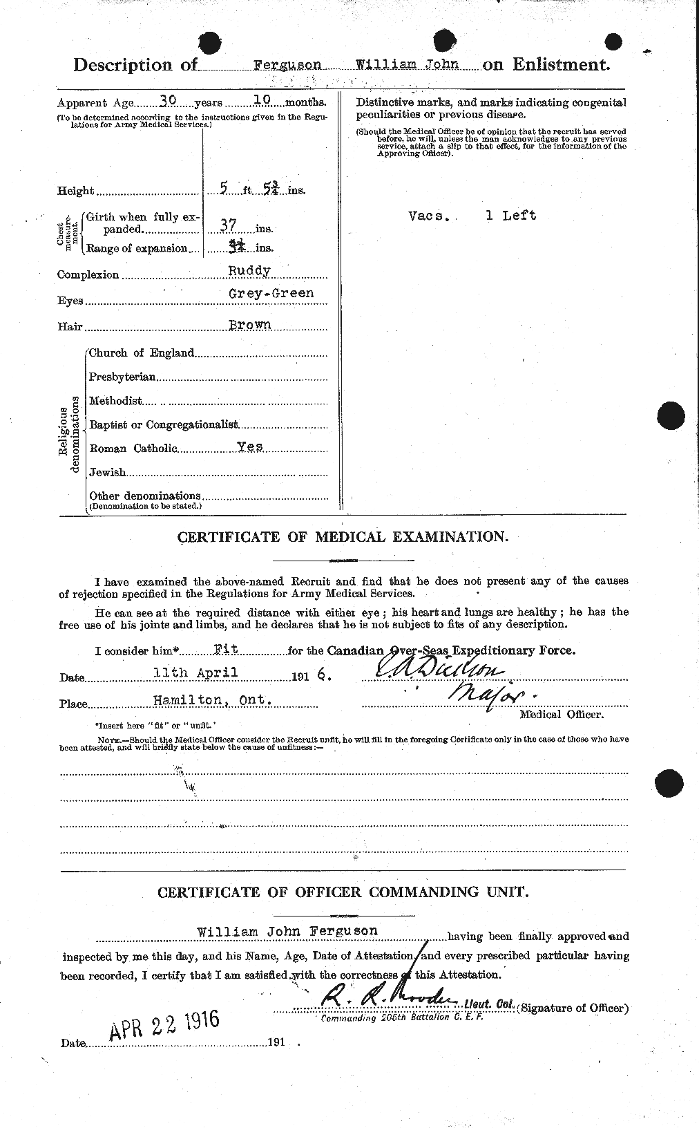 Personnel Records of the First World War - CEF 322119b