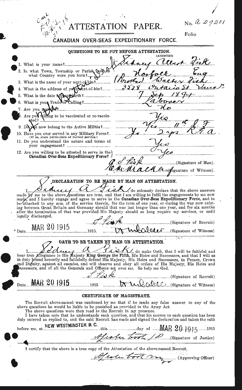 Personnel Records of the First World War - CEF 322480a