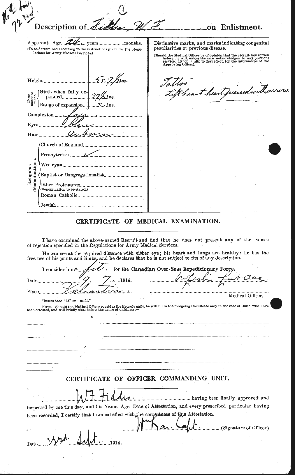 Personnel Records of the First World War - CEF 322913b