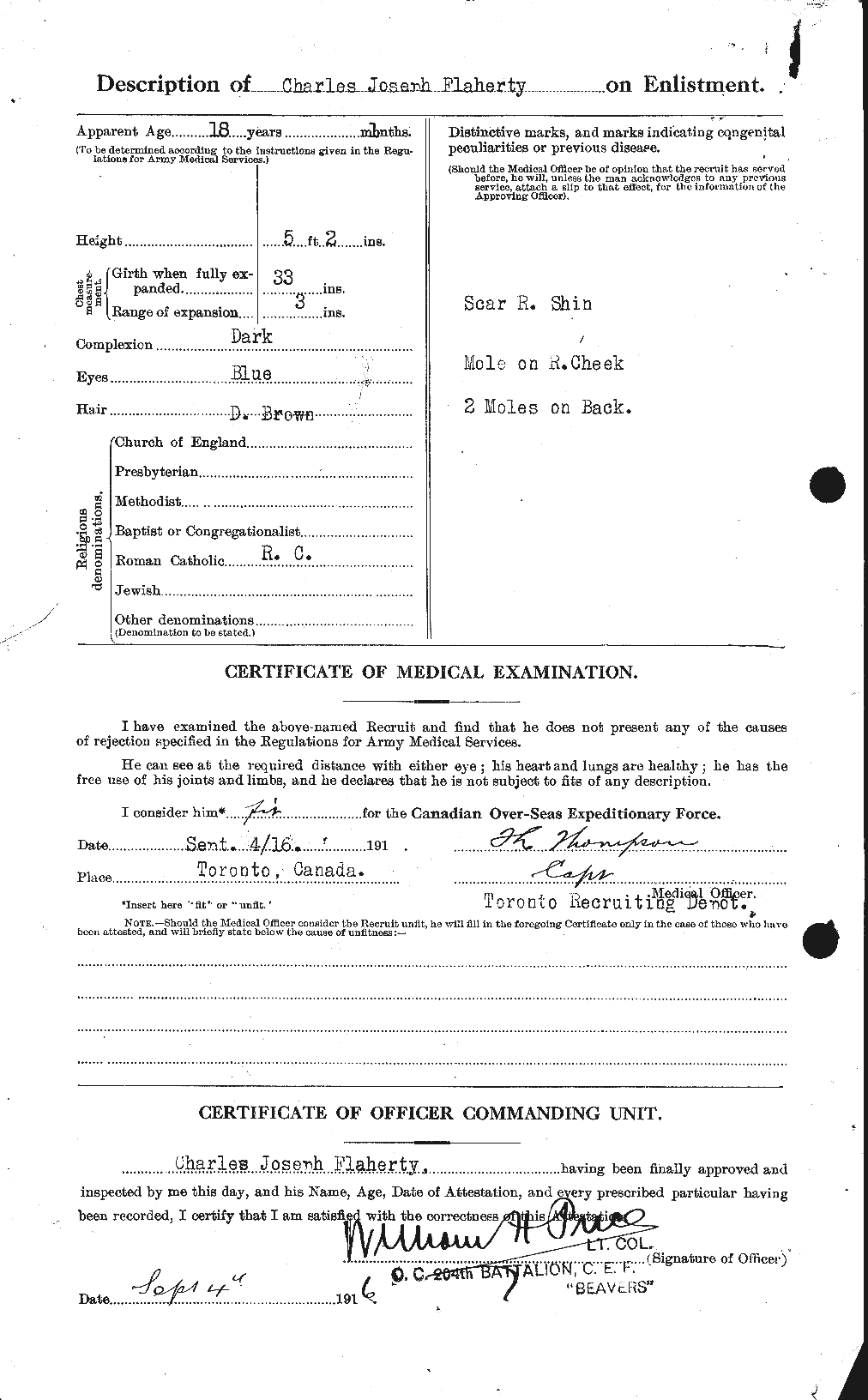 Personnel Records of the First World War - CEF 323347b