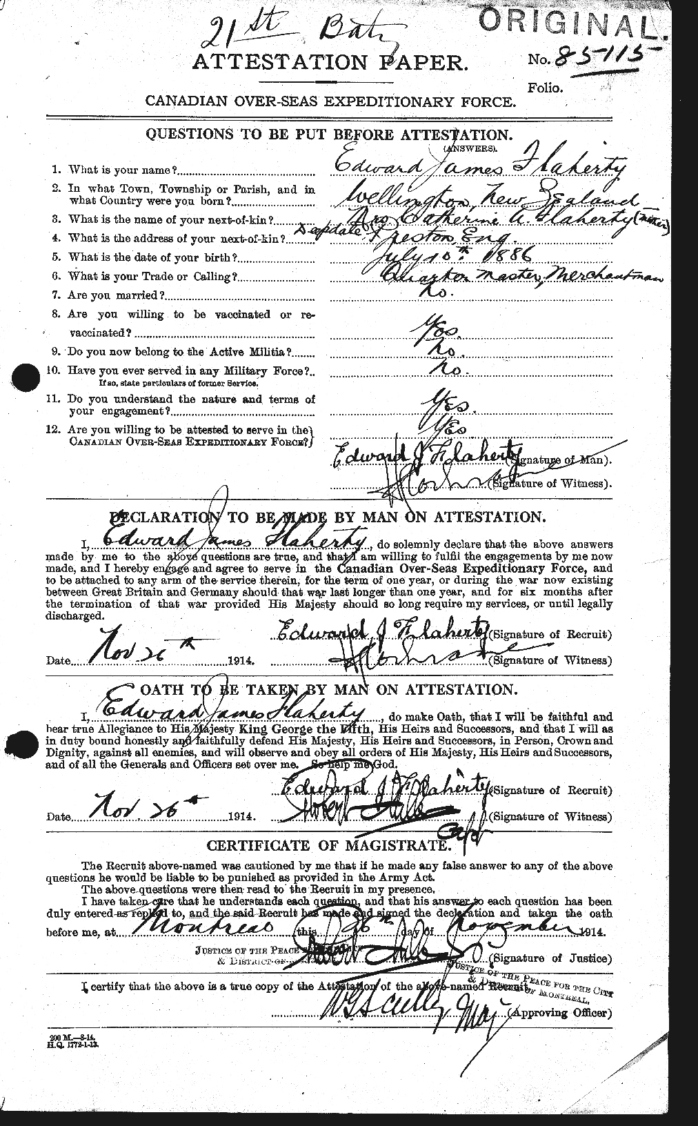 Personnel Records of the First World War - CEF 323349a