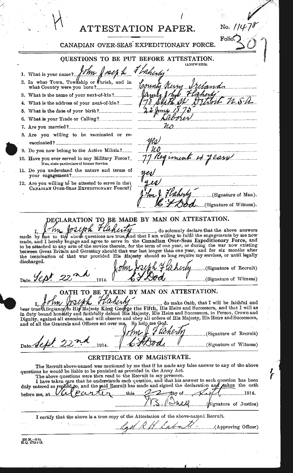 Personnel Records of the First World War - CEF 323363a
