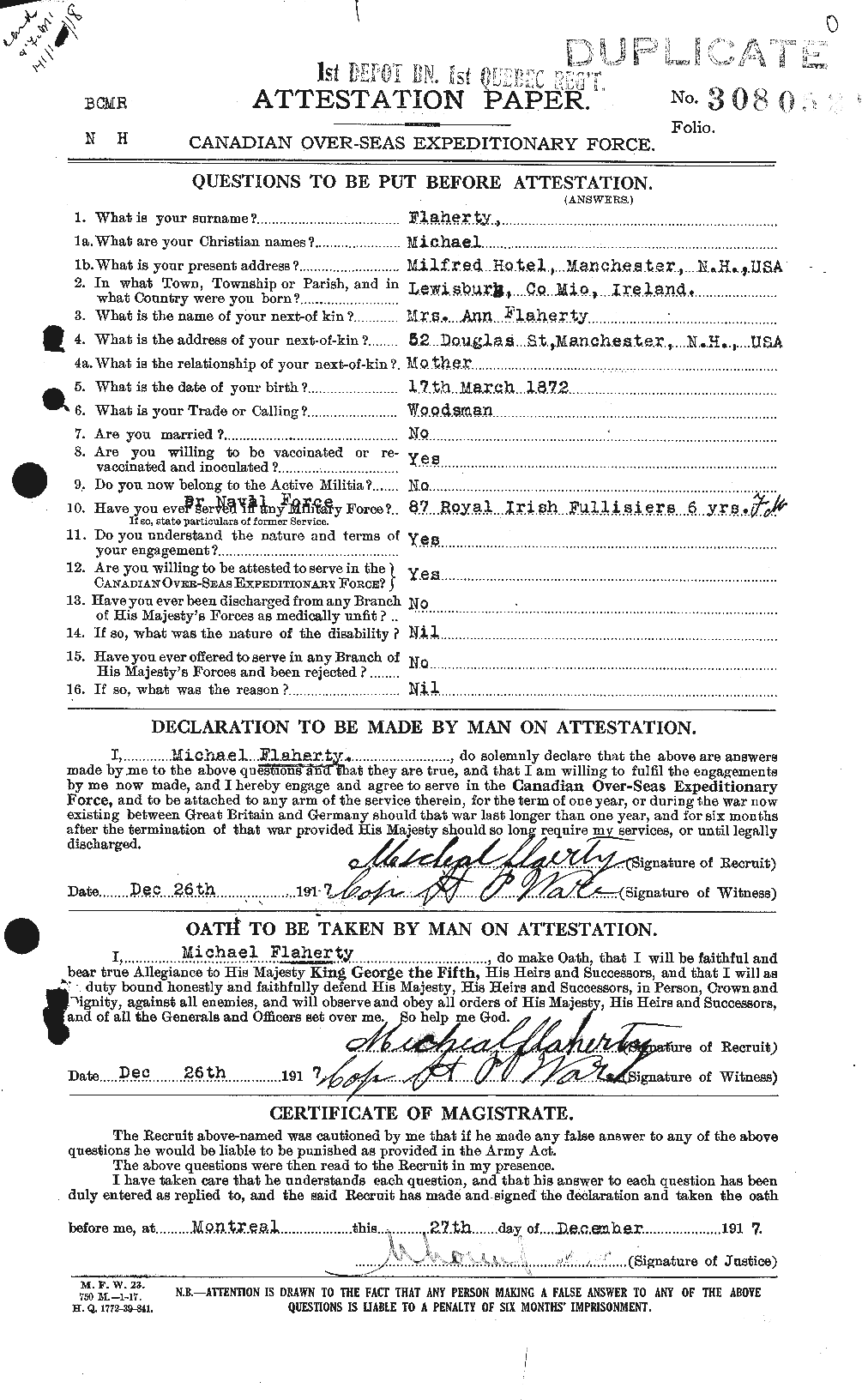 Personnel Records of the First World War - CEF 323373a
