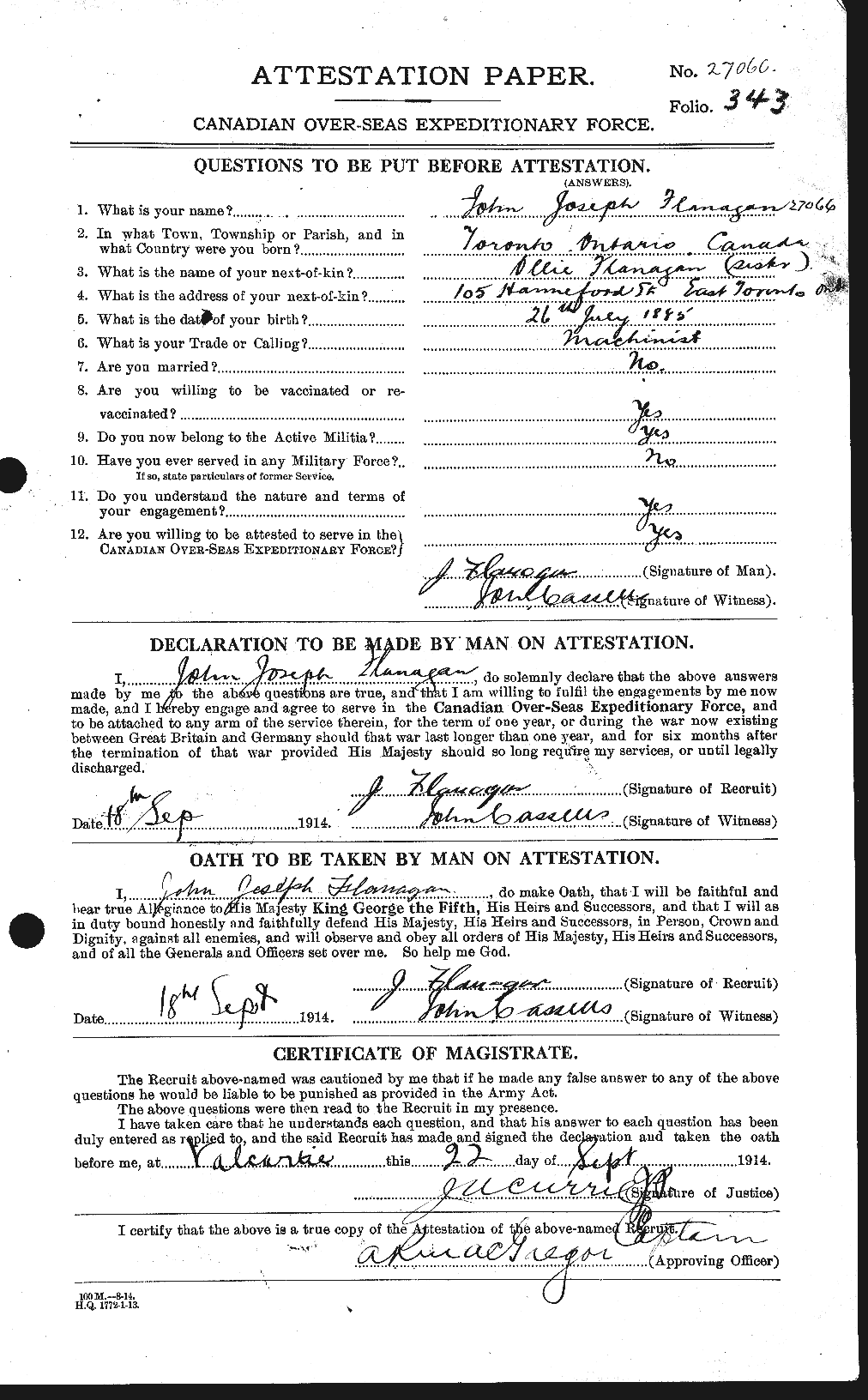 Personnel Records of the First World War - CEF 323477a