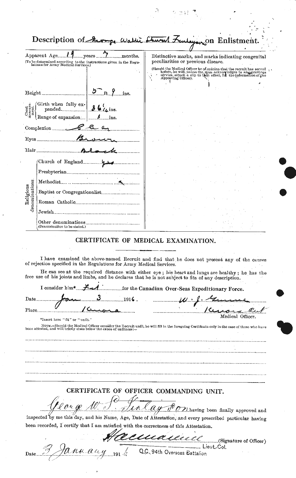 Personnel Records of the First World War - CEF 324169b