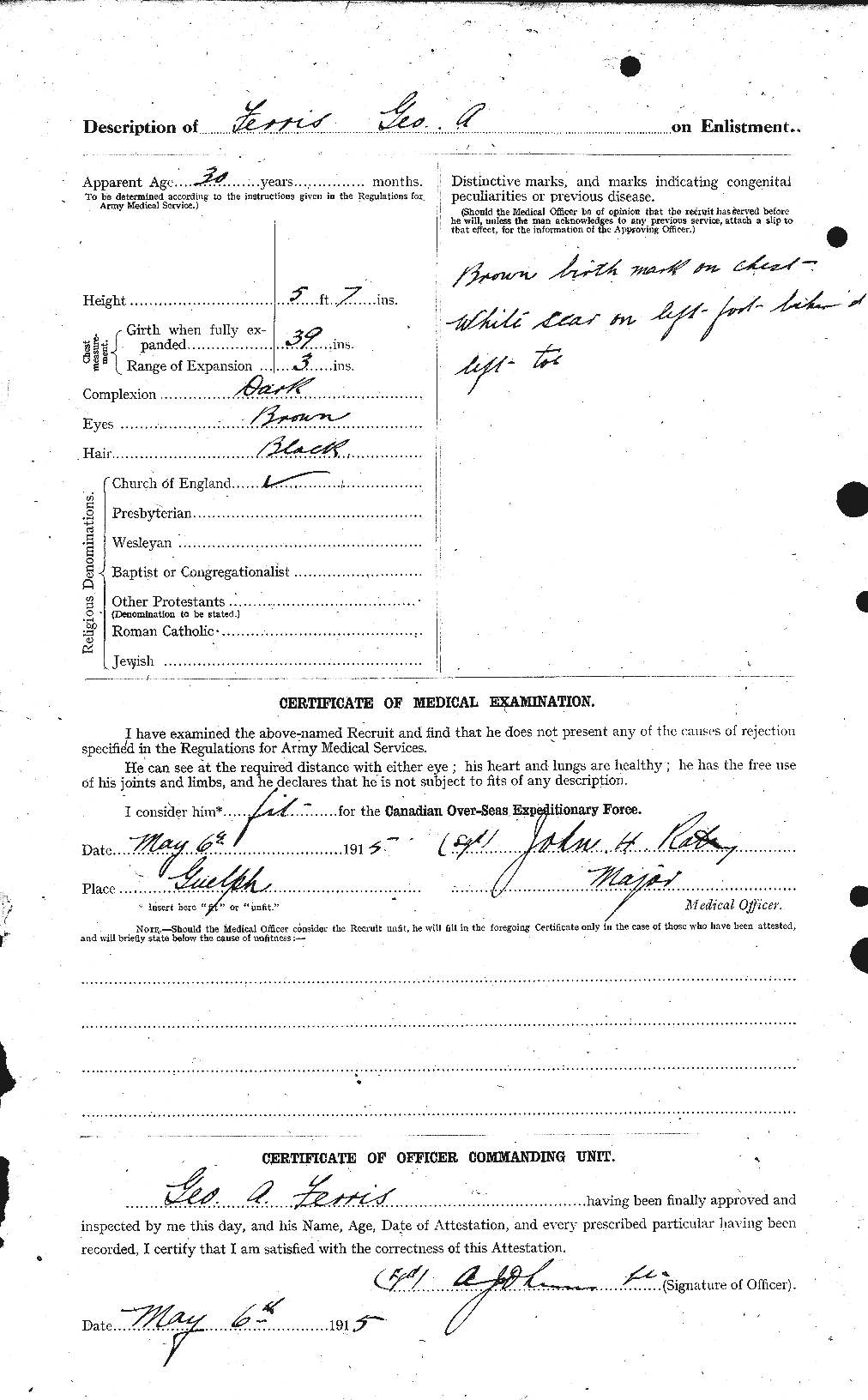 Personnel Records of the First World War - CEF 325182b