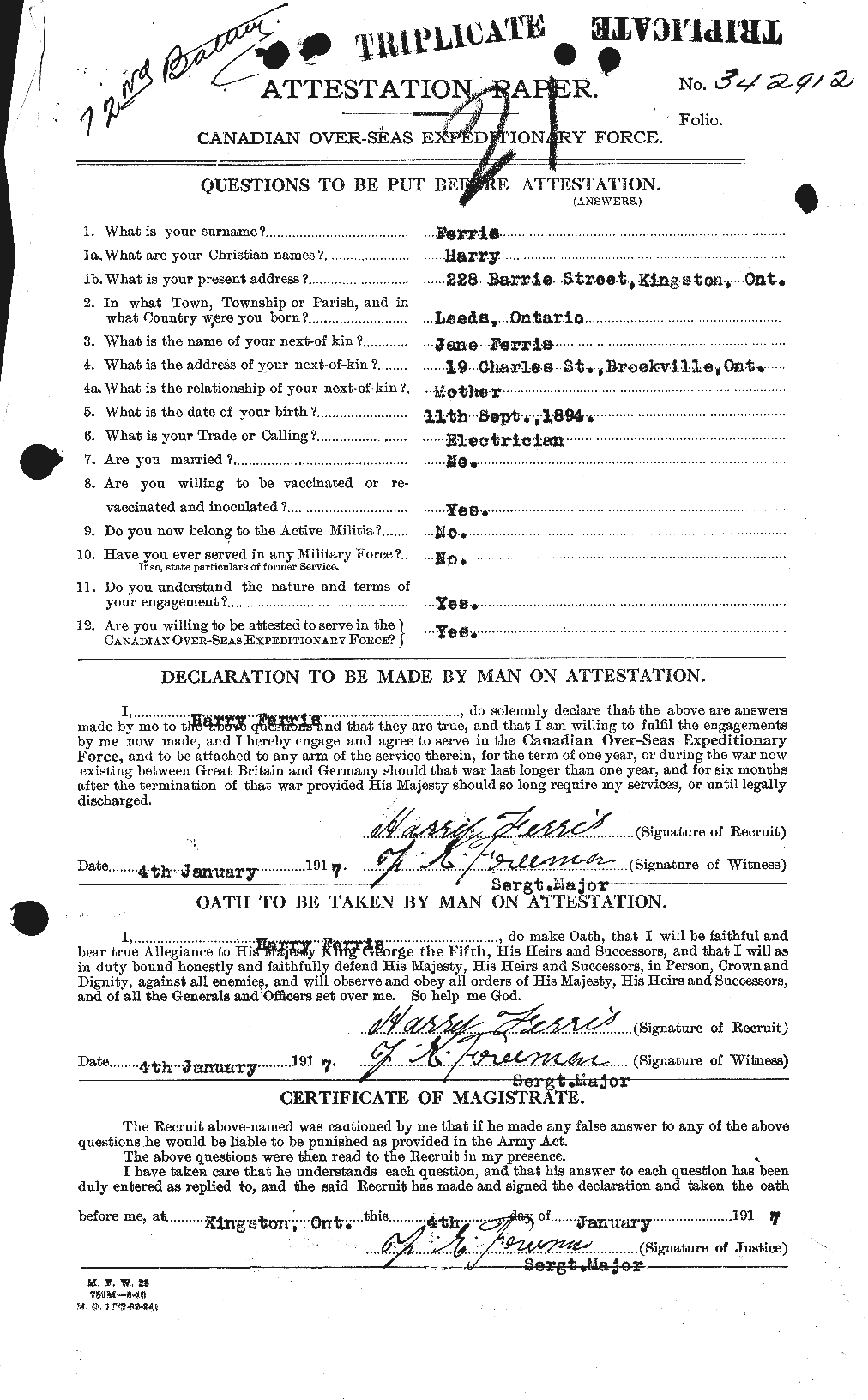 Personnel Records of the First World War - CEF 325194a