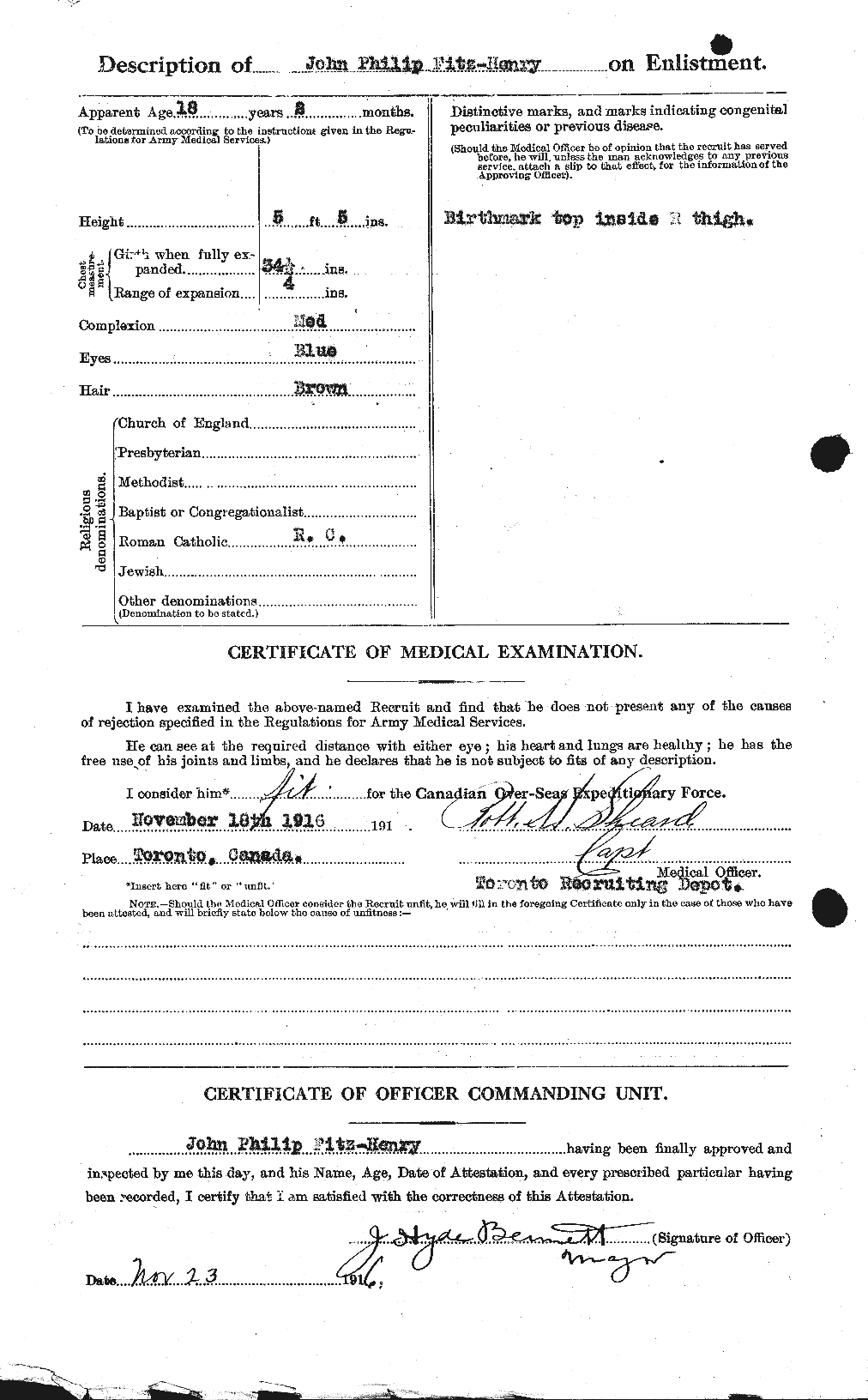 Personnel Records of the First World War - CEF 326723b
