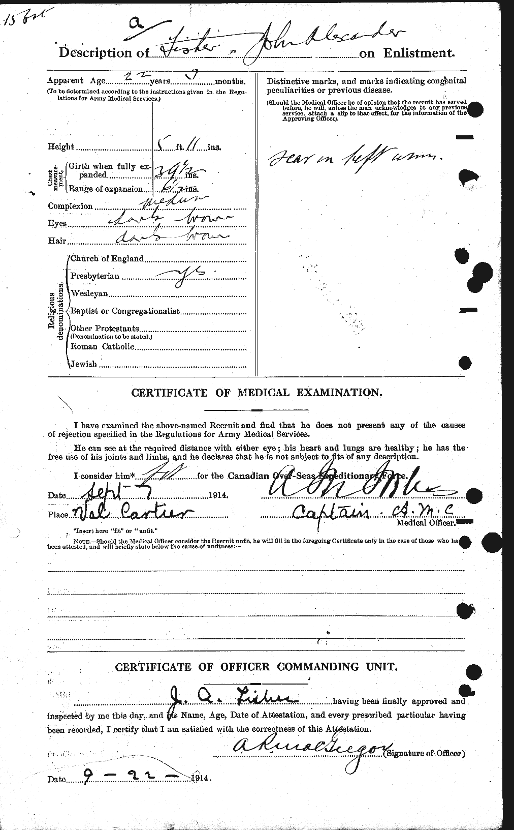 Personnel Records of the First World War - CEF 326921b