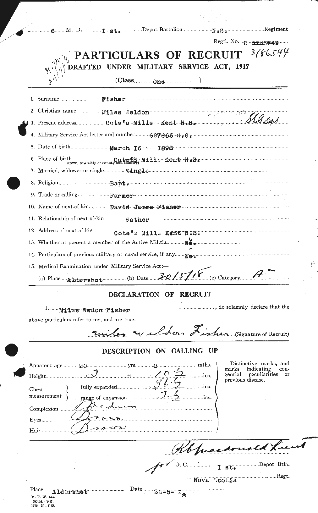 Personnel Records of the First World War - CEF 326981a