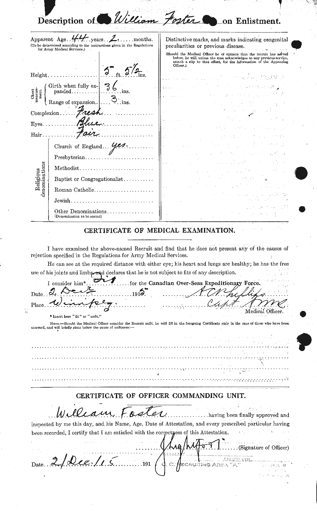 Personnel Records of the First World War - CEF 328709b