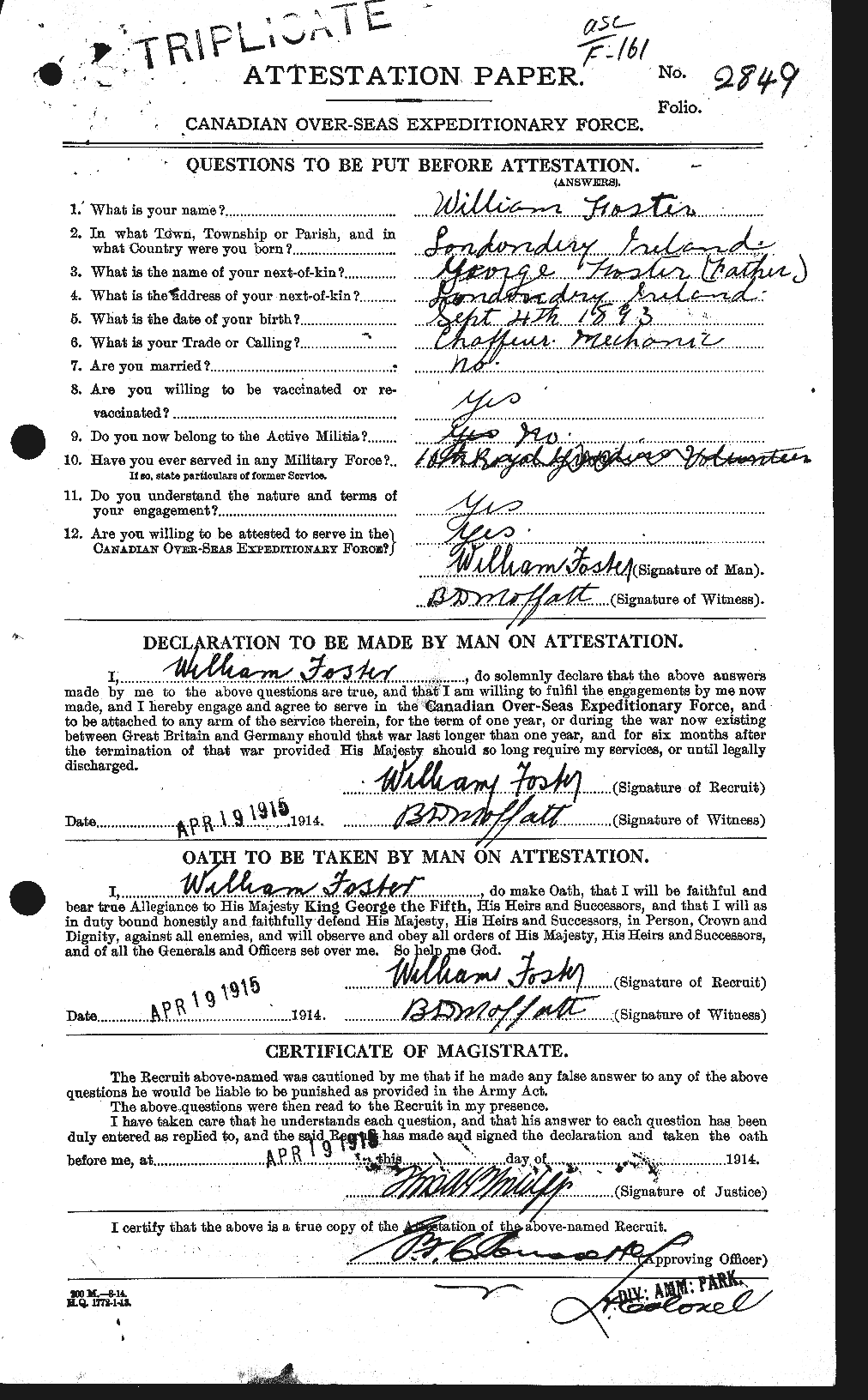 Personnel Records of the First World War - CEF 328721a