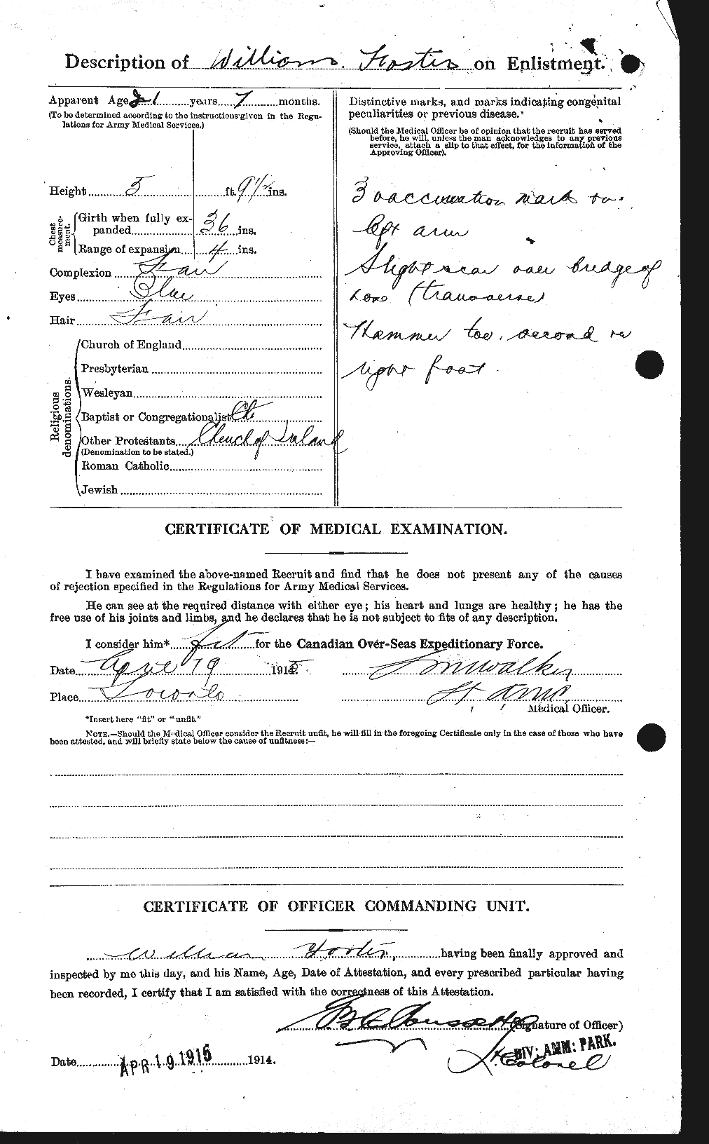 Personnel Records of the First World War - CEF 328721b