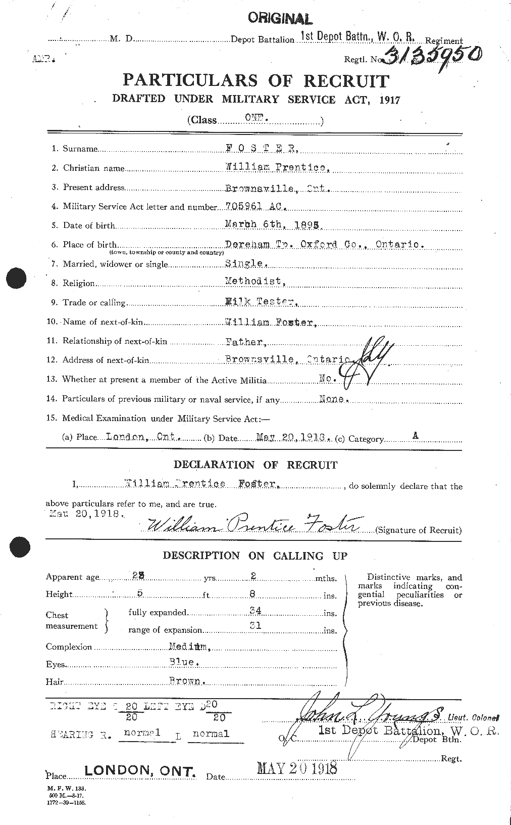 Personnel Records of the First World War - CEF 328769a