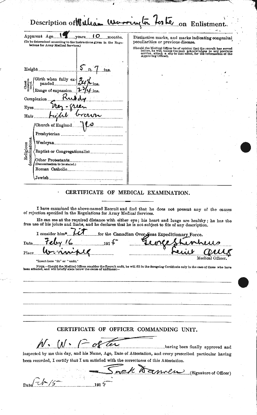 Personnel Records of the First World War - CEF 328775b