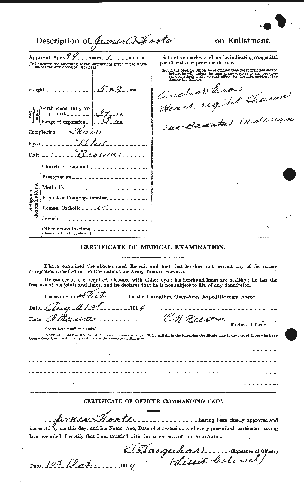 Personnel Records of the First World War - CEF 329333b
