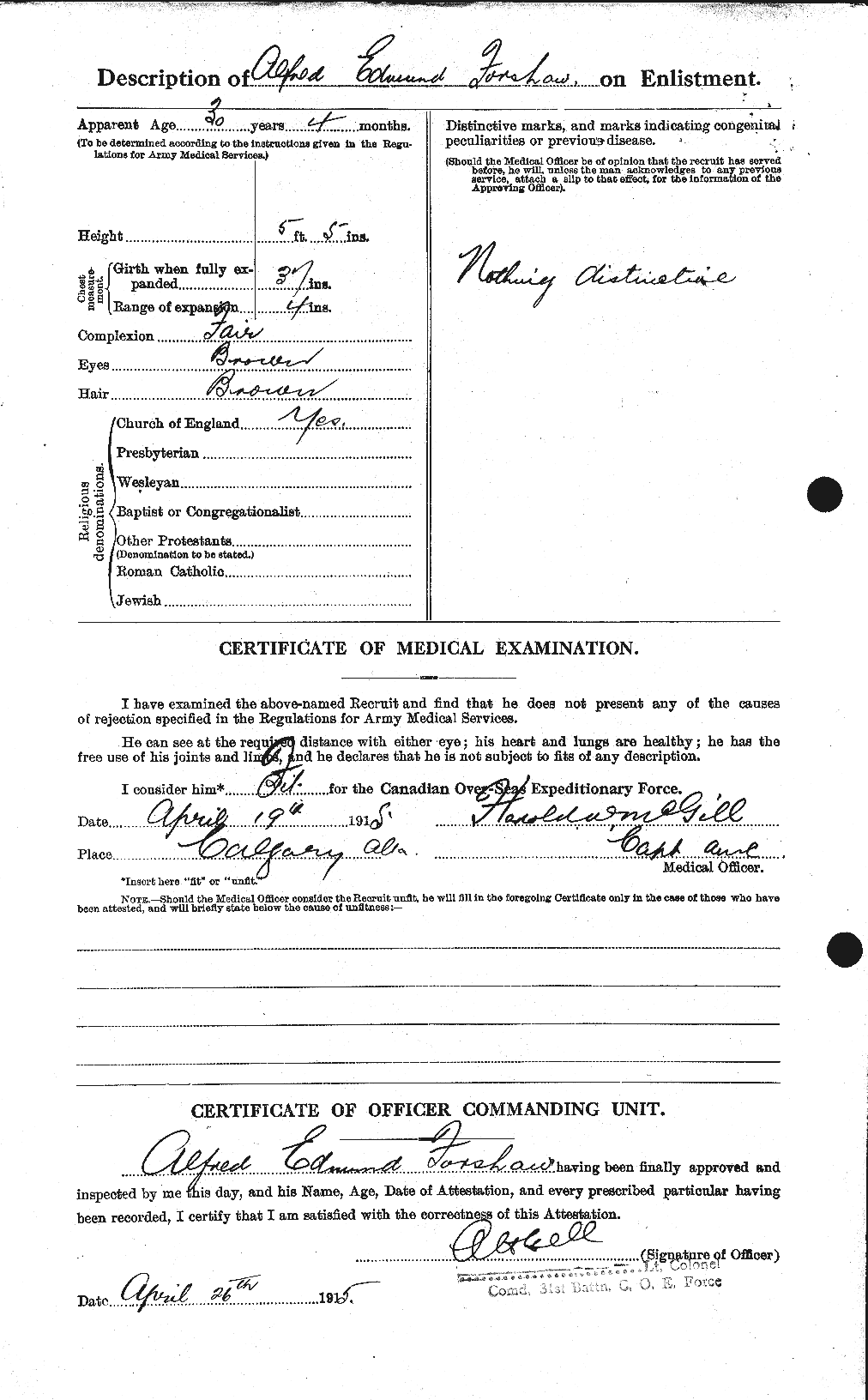 Personnel Records of the First World War - CEF 329660b