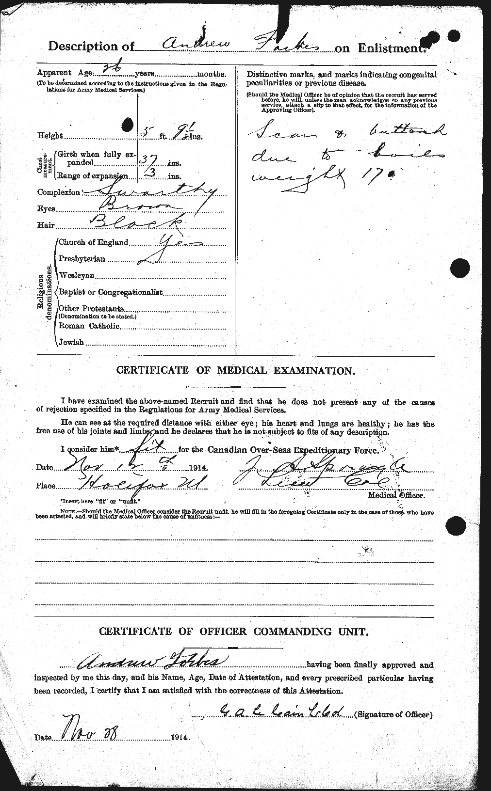 Personnel Records of the First World War - CEF 329919b