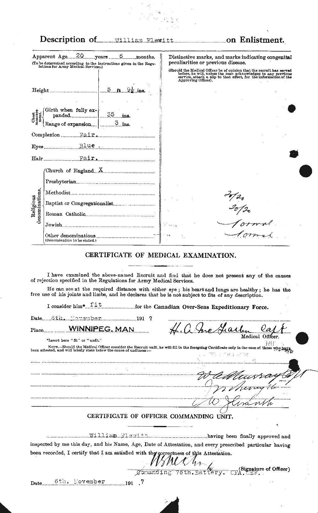 Personnel Records of the First World War - CEF 330202b