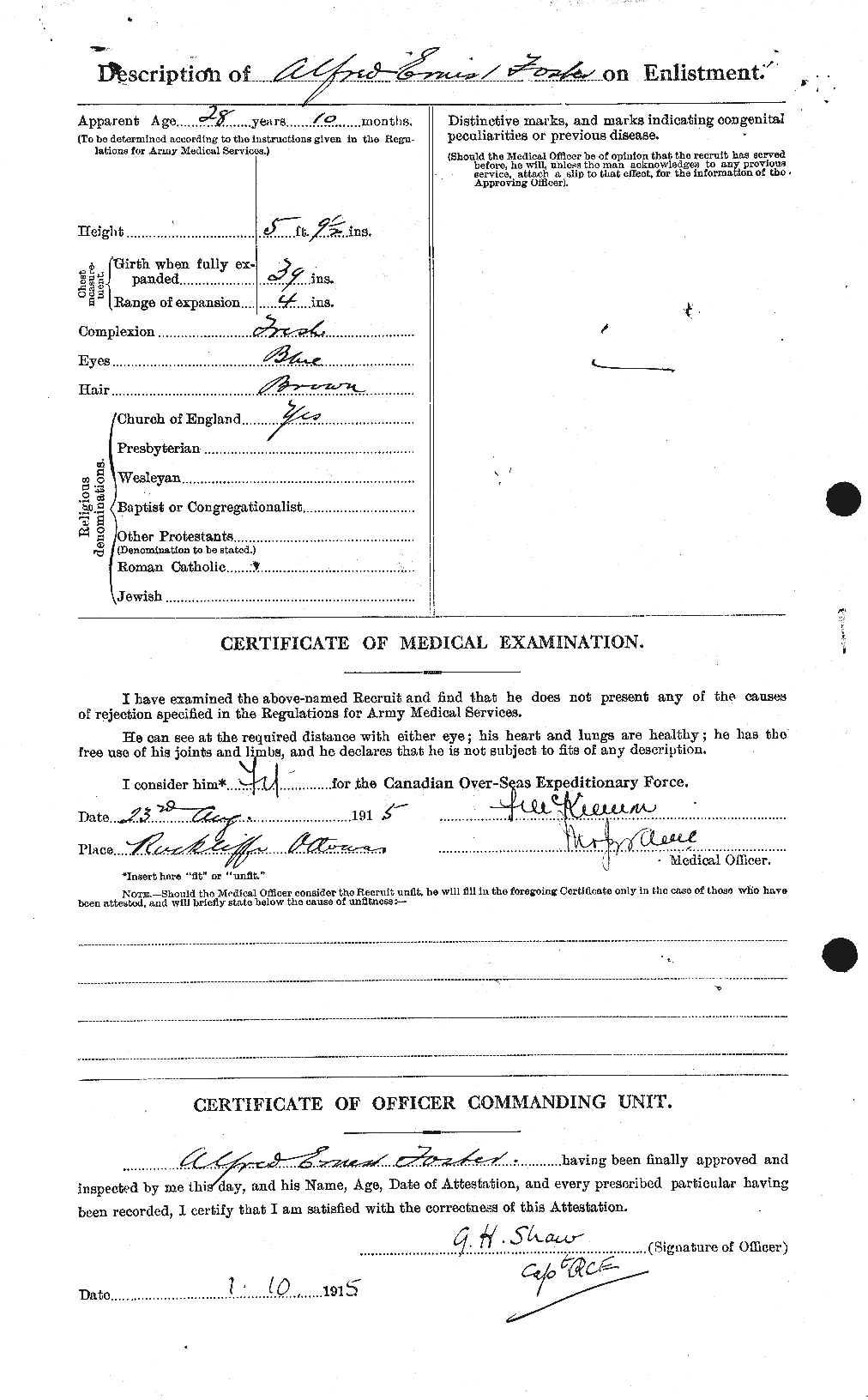 Personnel Records of the First World War - CEF 330447b