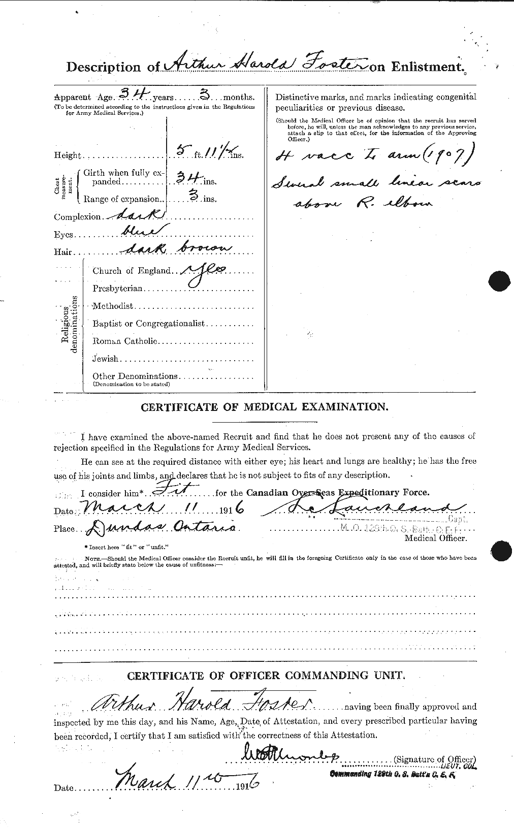 Personnel Records of the First World War - CEF 330473b