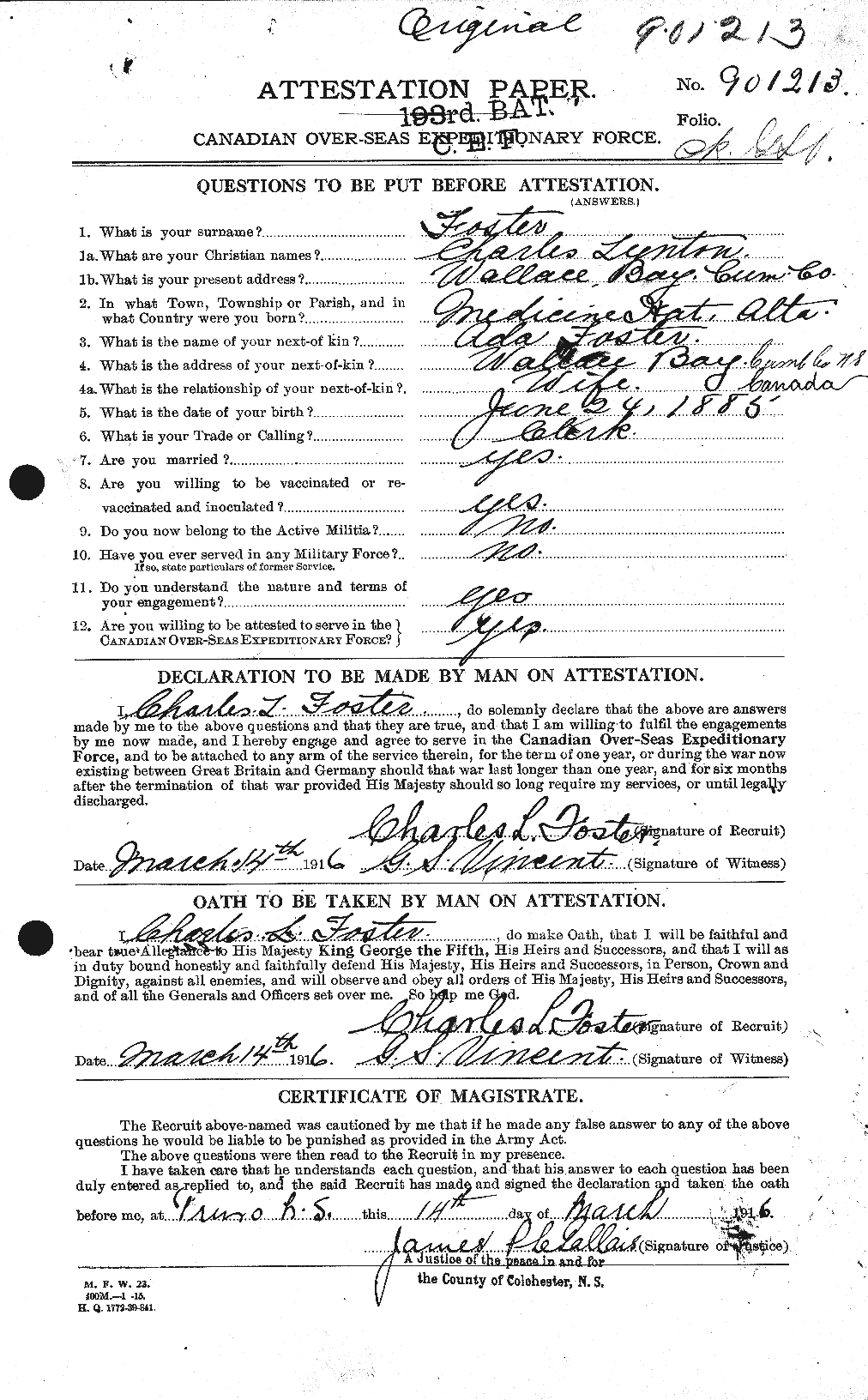 Personnel Records of the First World War - CEF 330524a