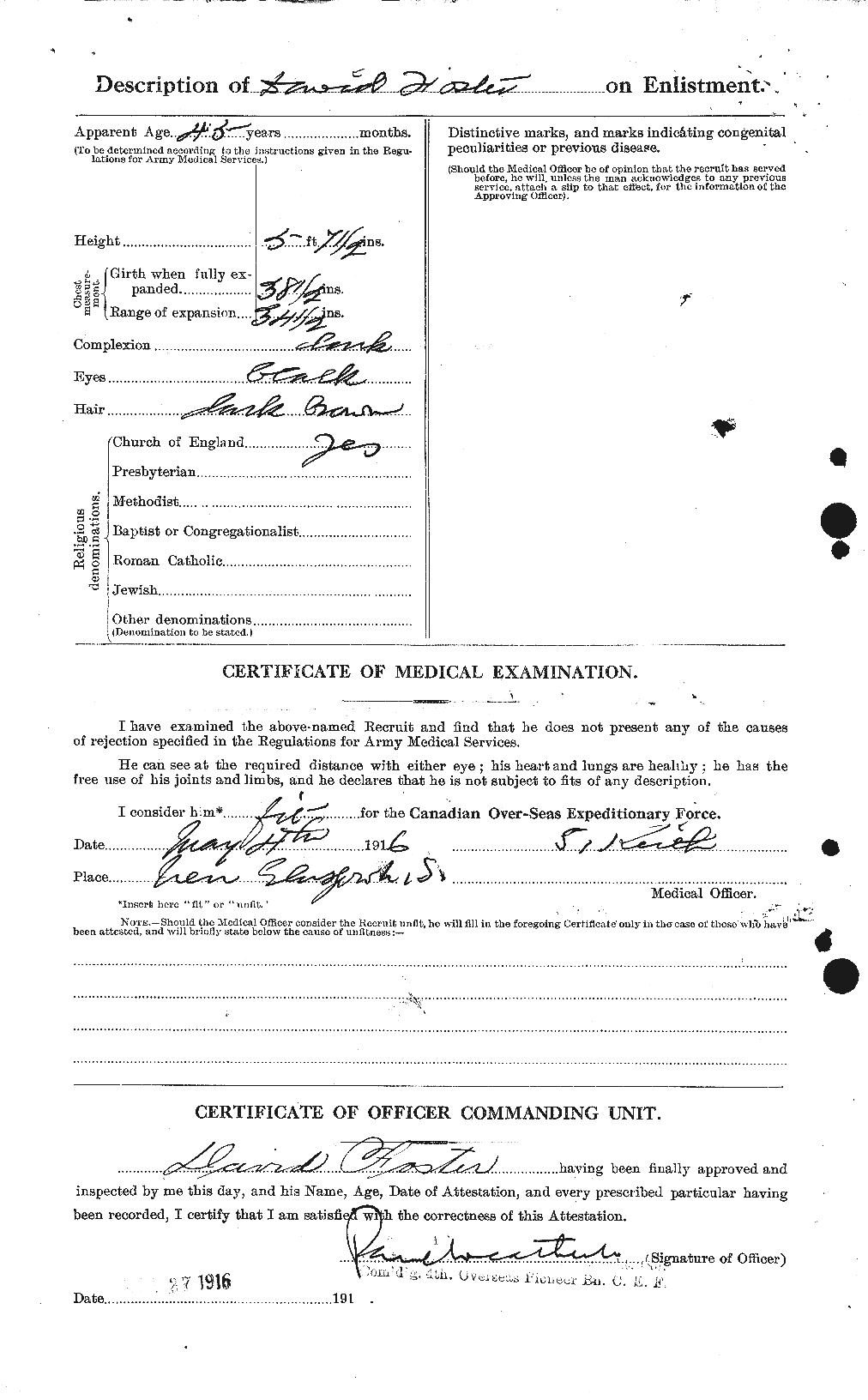 Personnel Records of the First World War - CEF 330555b
