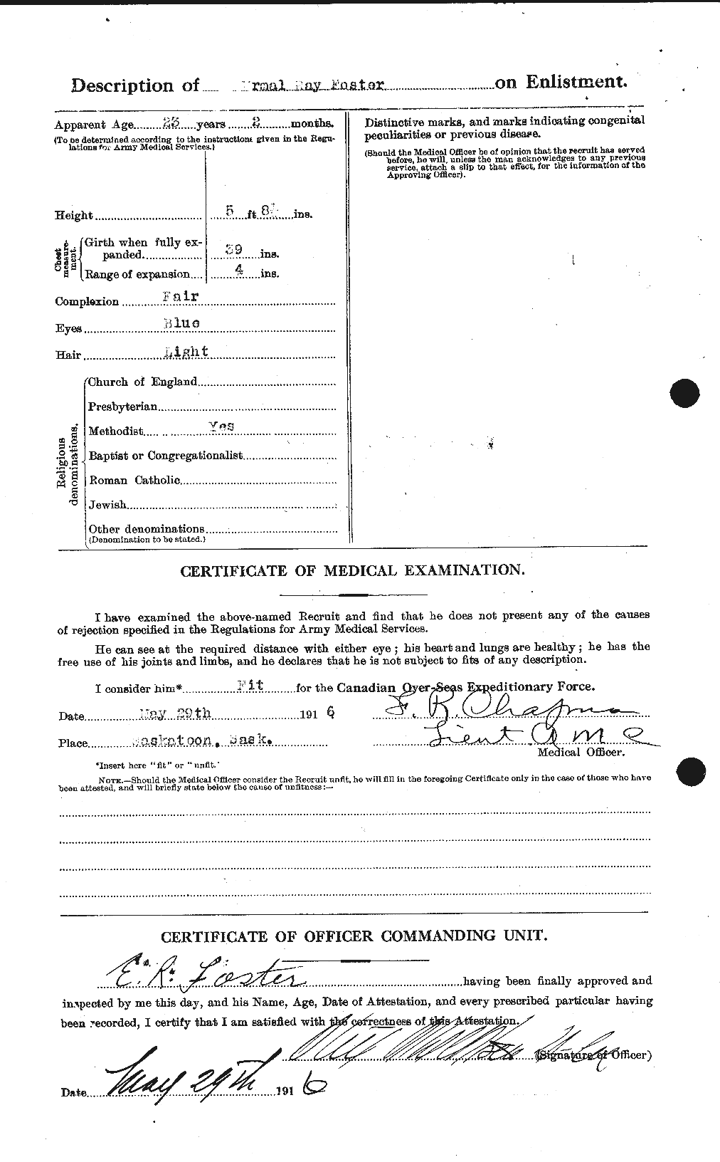 Dossiers du Personnel de la Première Guerre mondiale - CEC 330599b