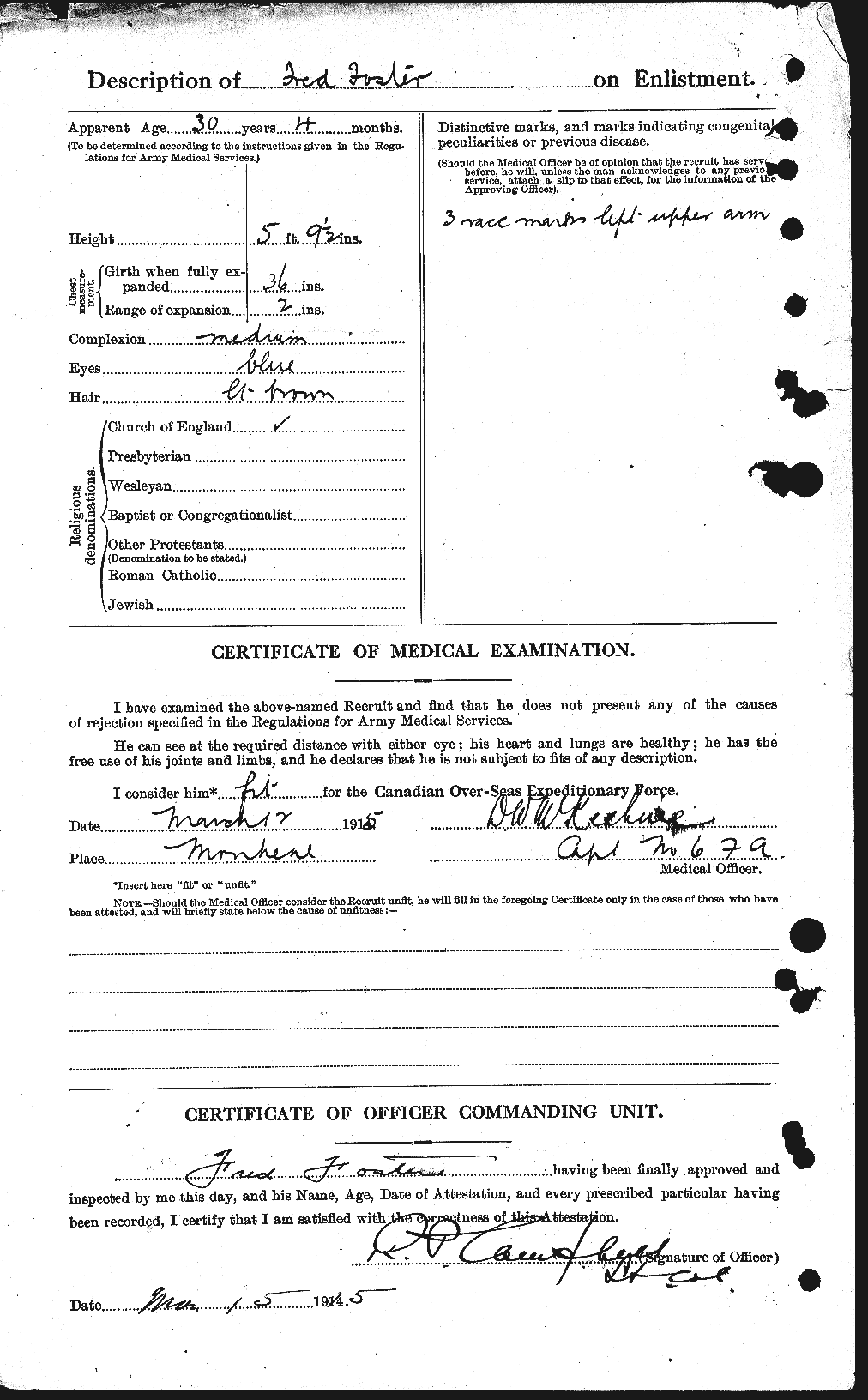 Personnel Records of the First World War - CEF 330632b