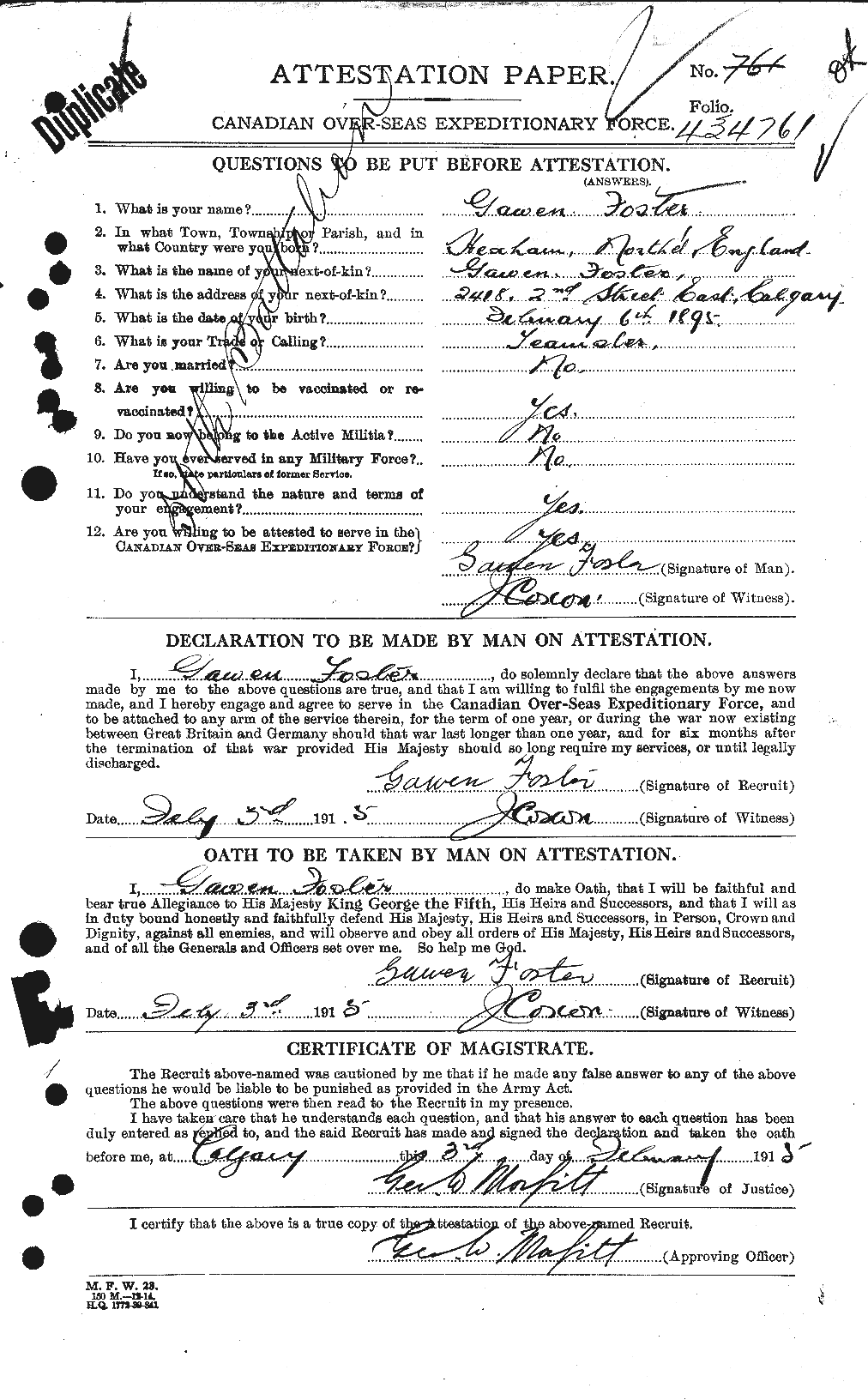 Personnel Records of the First World War - CEF 330659a