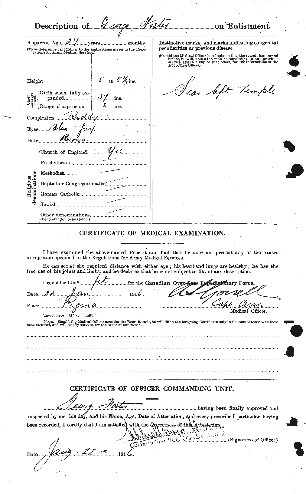 Personnel Records of the First World War - CEF 330665b