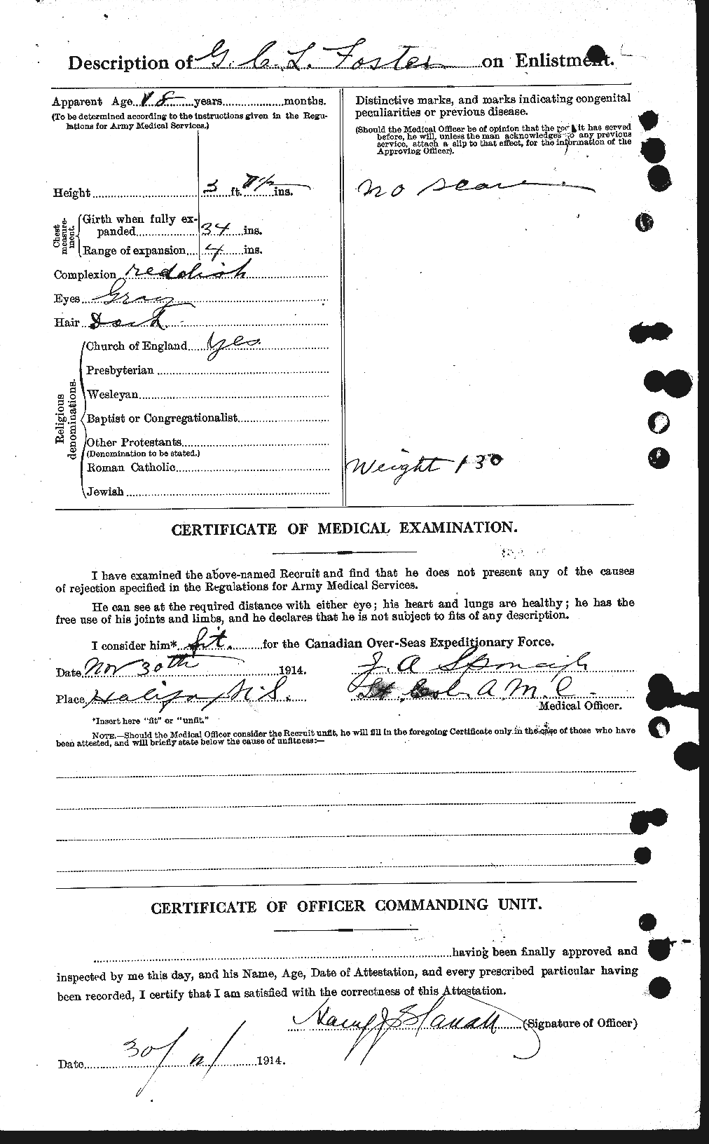Personnel Records of the First World War - CEF 330708b