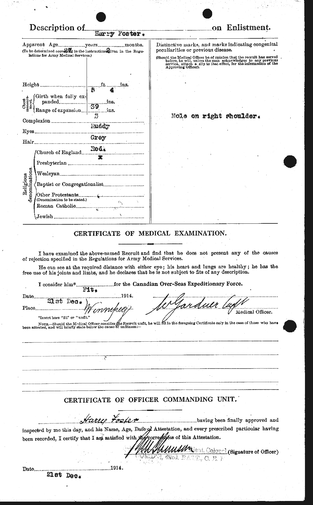Personnel Records of the First World War - CEF 330737b