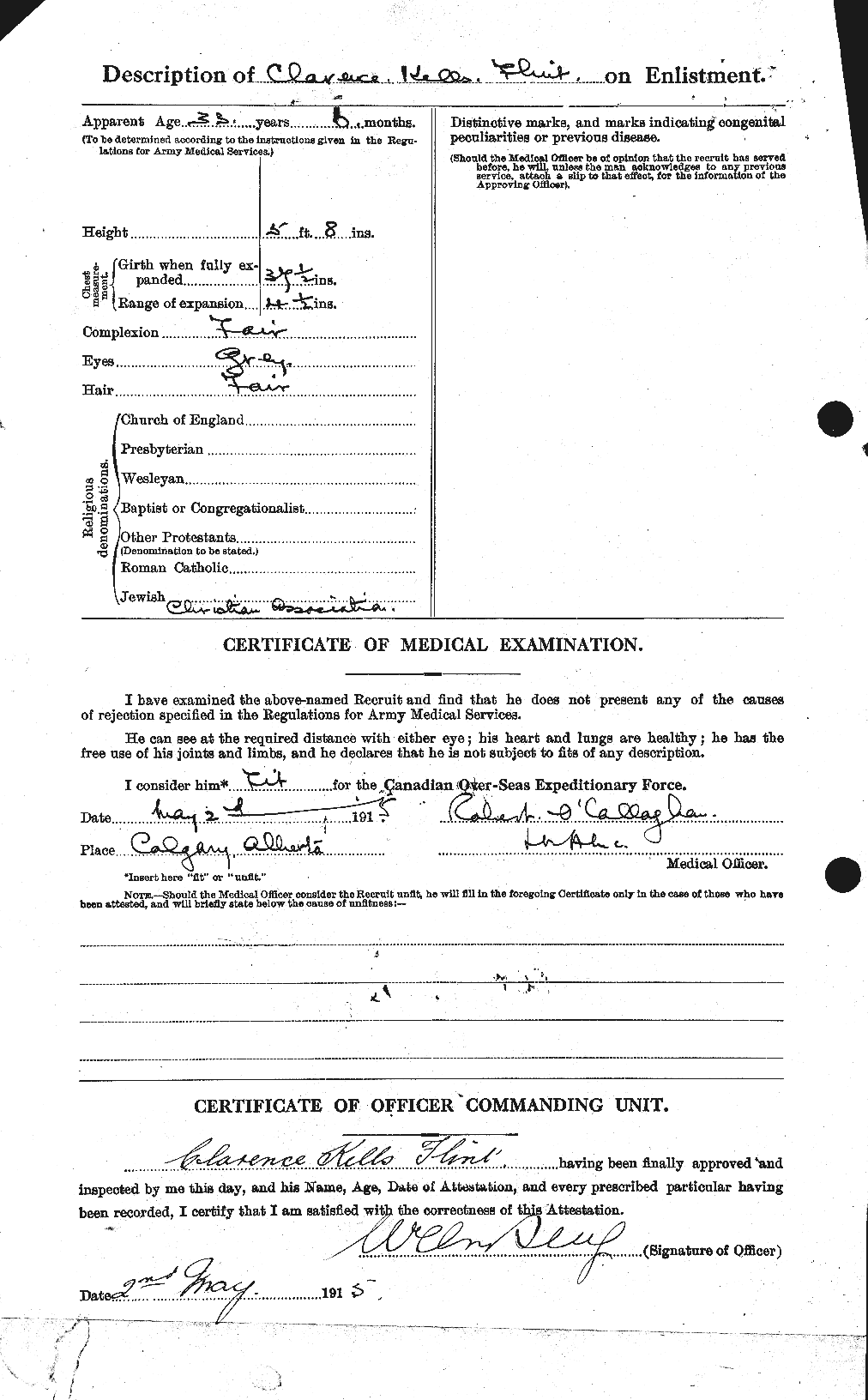 Personnel Records of the First World War - CEF 331167b
