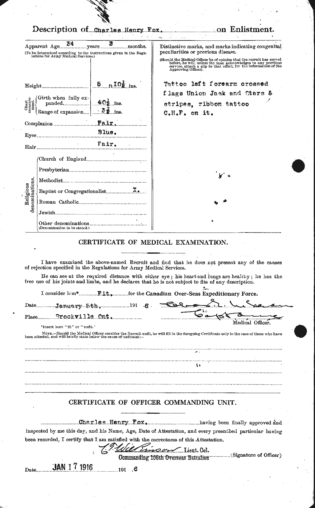 Personnel Records of the First World War - CEF 331254b