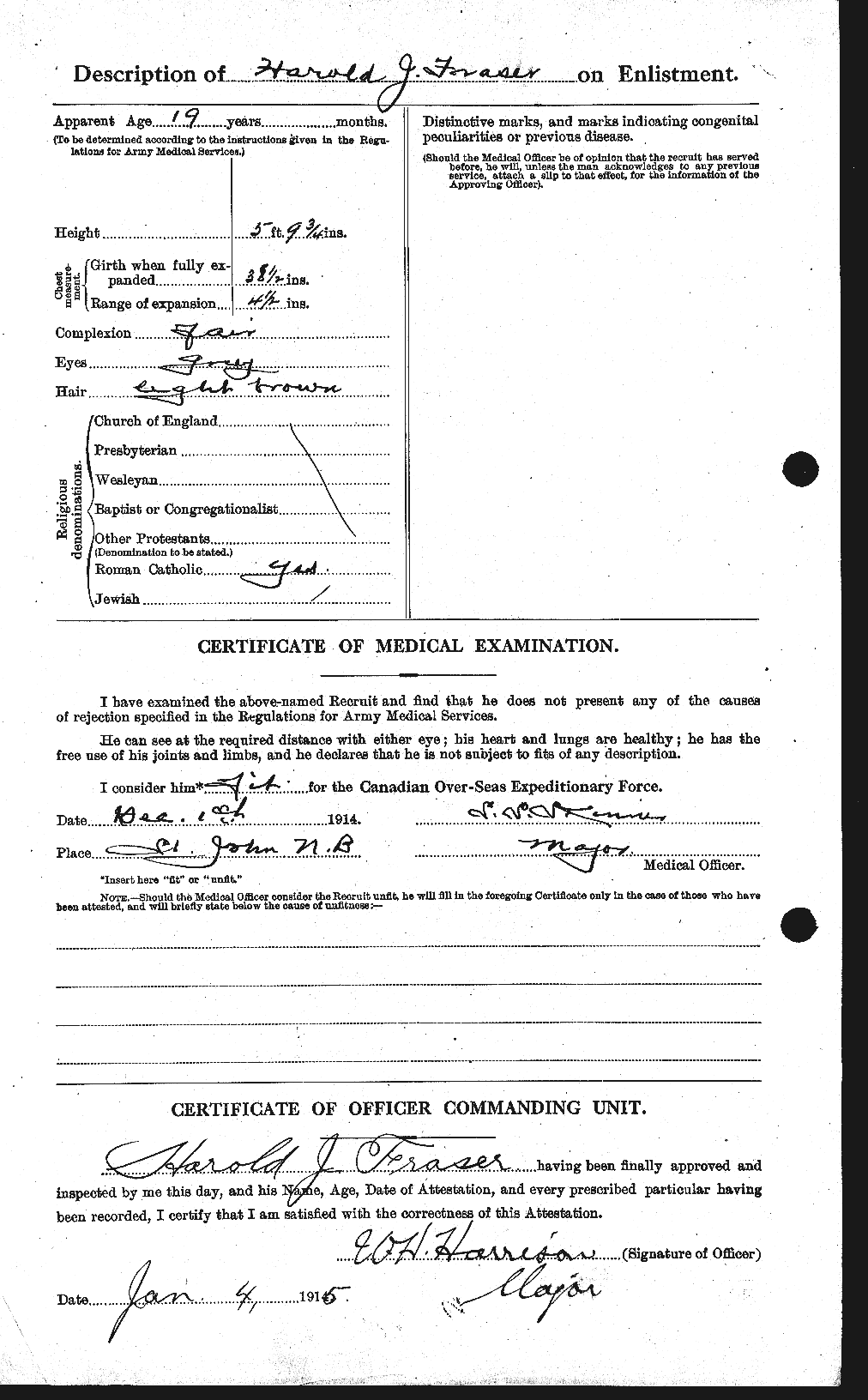 Personnel Records of the First World War - CEF 332161b