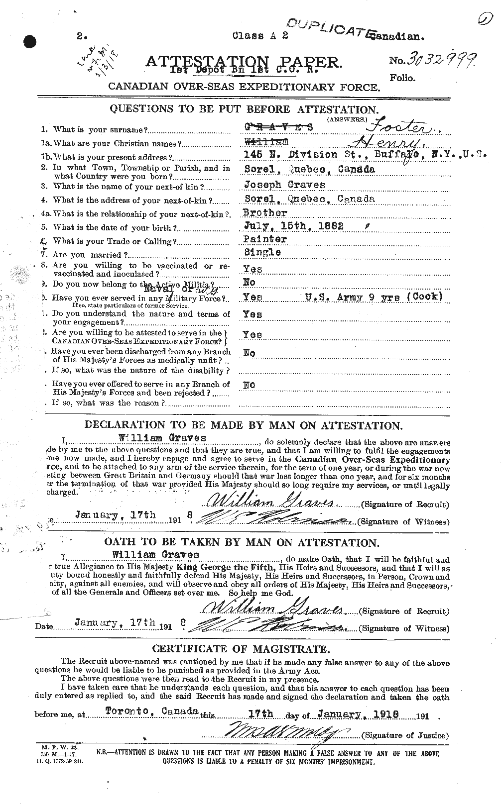 Personnel Records of the First World War - CEF 333239a