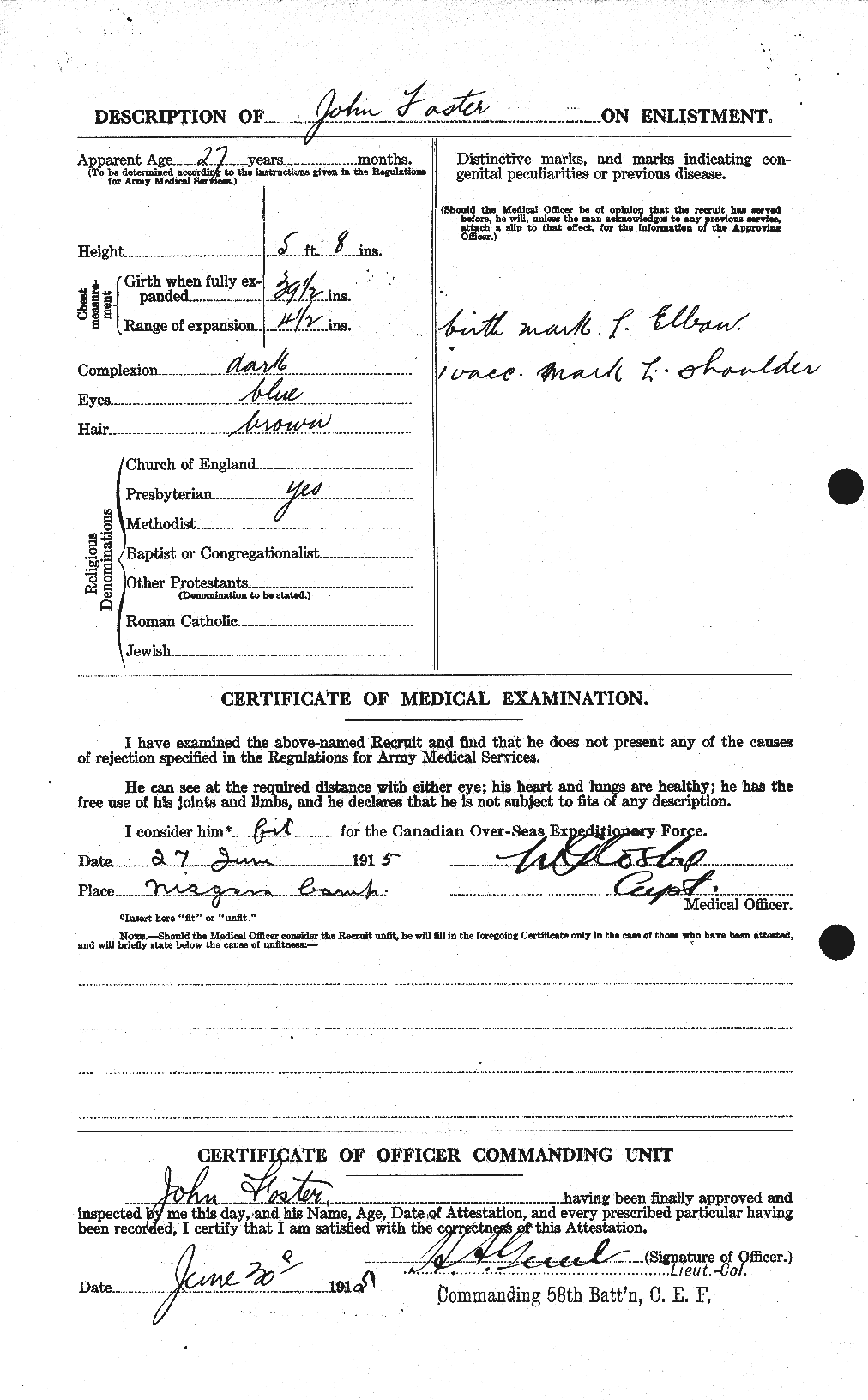 Personnel Records of the First World War - CEF 333329b
