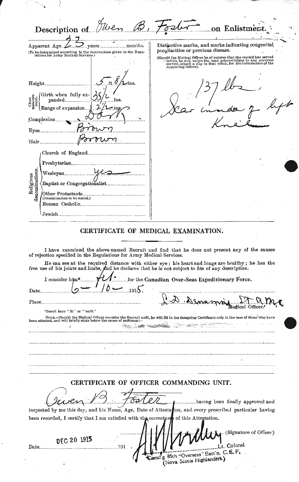 Personnel Records of the First World War - CEF 333437b