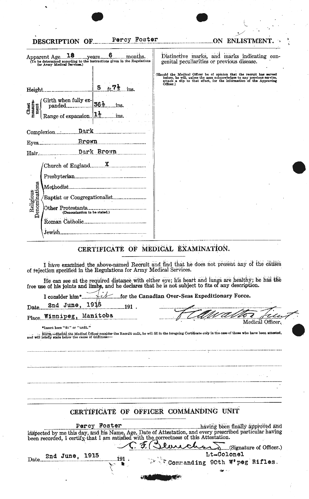 Personnel Records of the First World War - CEF 333441b
