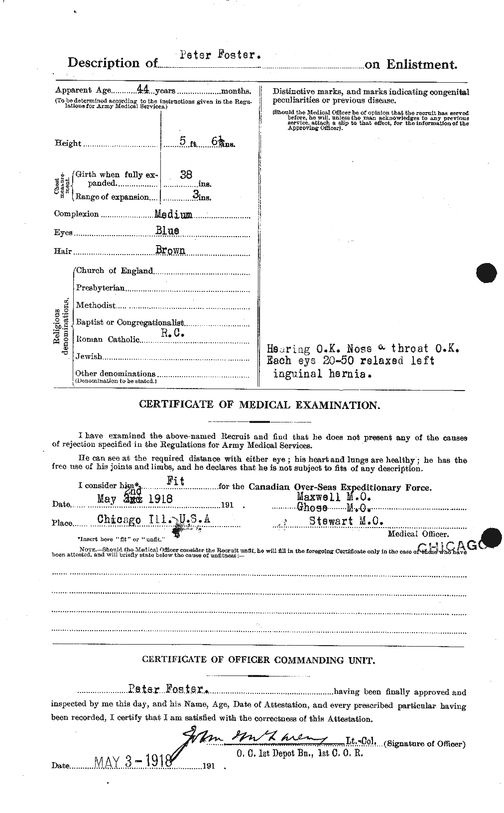 Personnel Records of the First World War - CEF 333444b