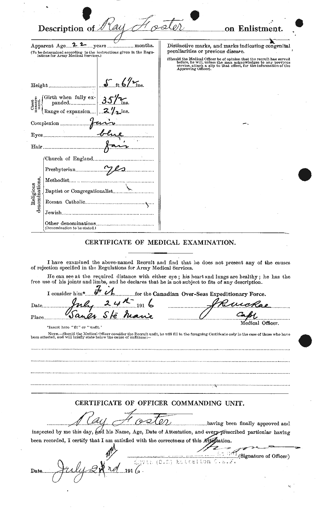 Personnel Records of the First World War - CEF 333449b