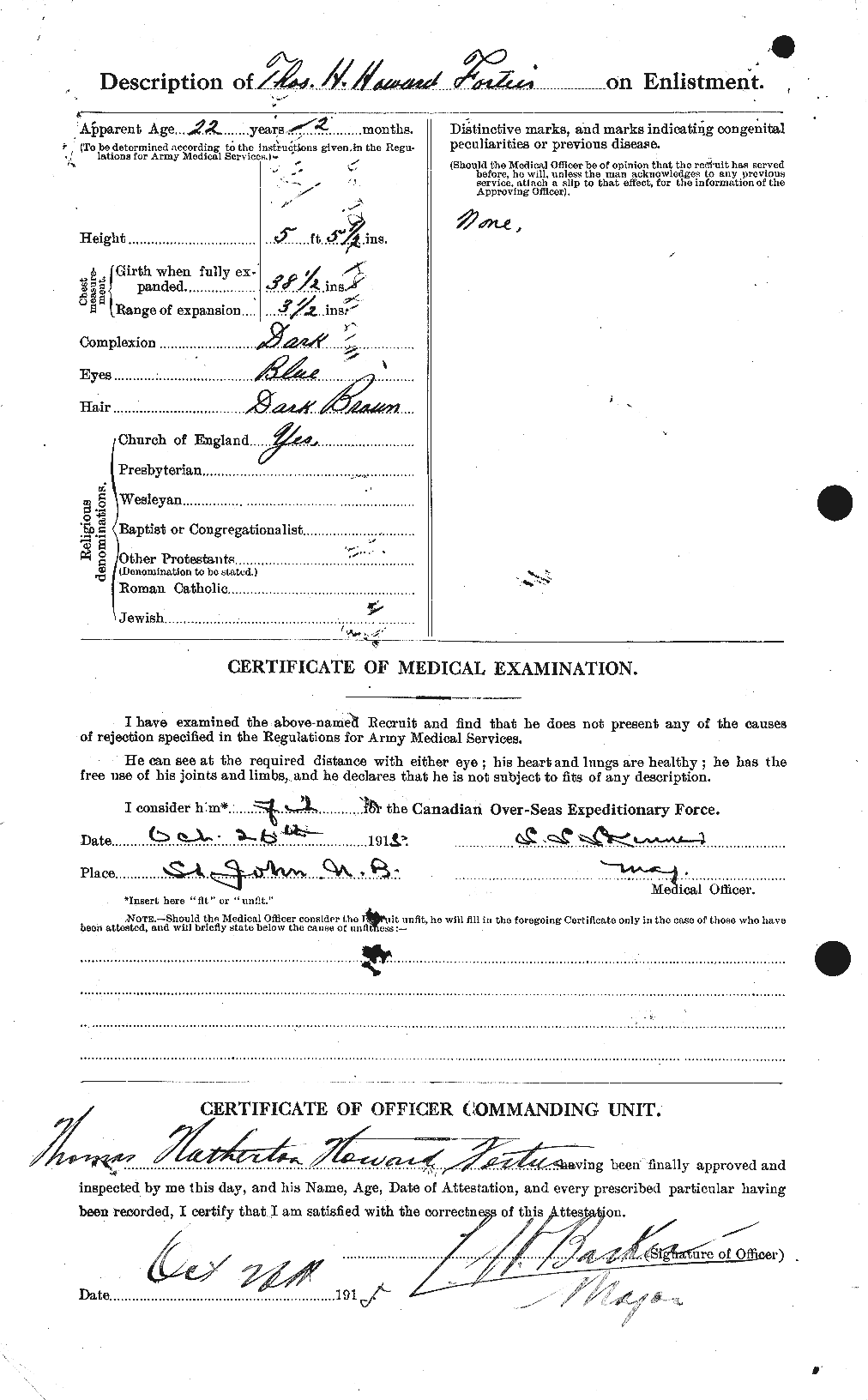 Personnel Records of the First World War - CEF 333622b