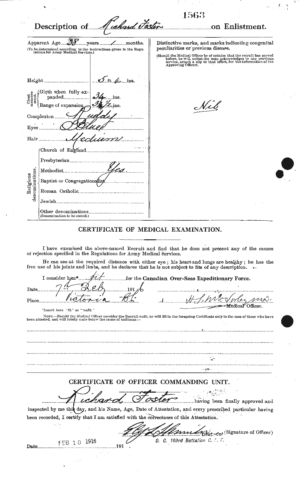 Personnel Records of the First World War - CEF 335155b