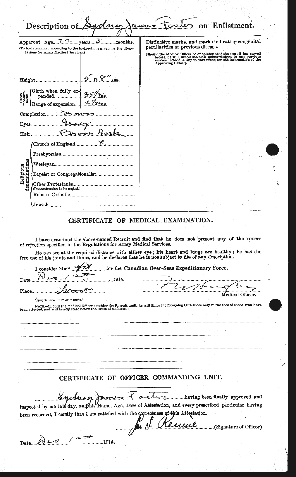Personnel Records of the First World War - CEF 335219b