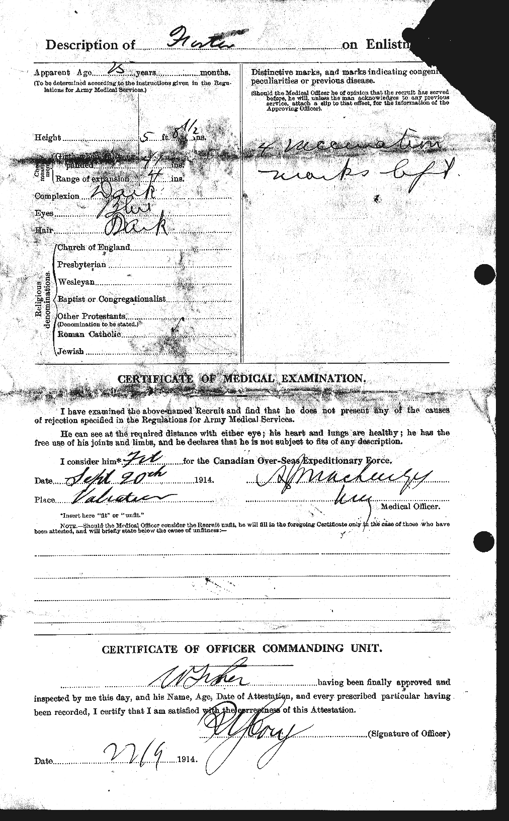 Personnel Records of the First World War - CEF 335251b