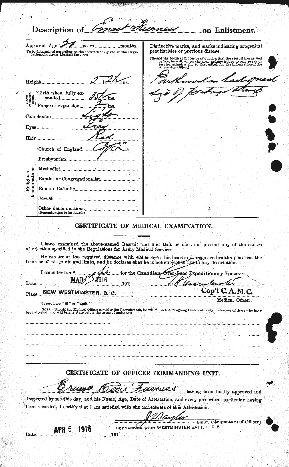 Personnel Records of the First World War - CEF 335467b