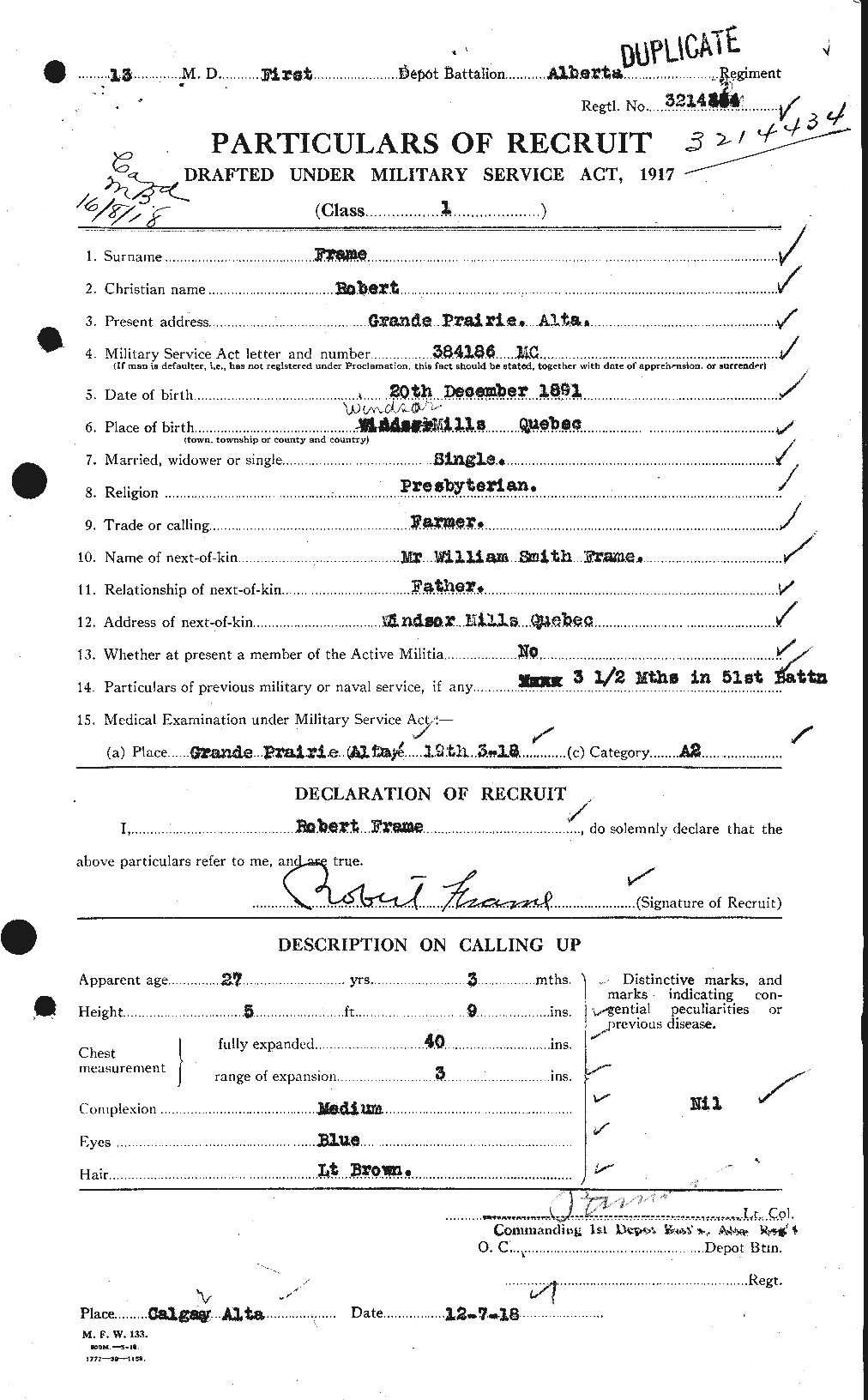 Personnel Records of the First World War - CEF 335955a