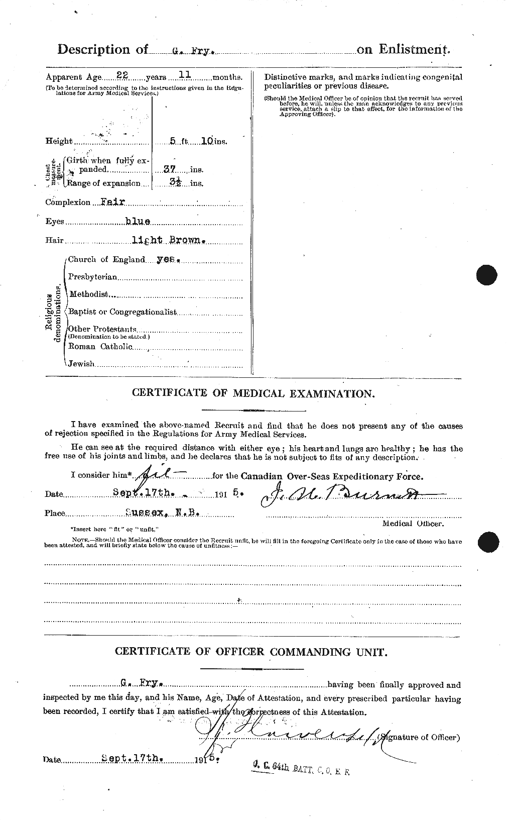 Personnel Records of the First World War - CEF 336908b